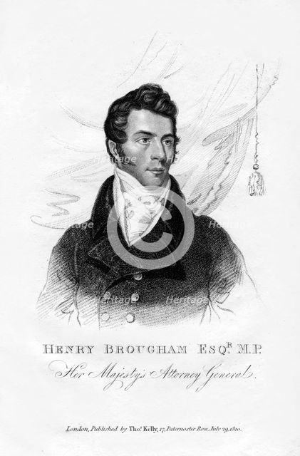 Henry Brougham, Attorney General, 1820. Artist: Unknown