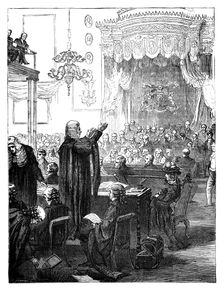Henry Brougham's speech for the defence during the trial of Queen Caroline, 1820 (c1895)