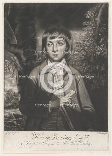 Henry Bunbury Esq-r., Youngest Son of the late Sir William Bunbury, ca. 1769. Creator: Thomas Blackmore.
