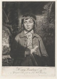 Henry Bunbury Esq-r., Youngest Son of the late Sir William Bunbury, ca. 1769. Creator: Thomas Blackmore