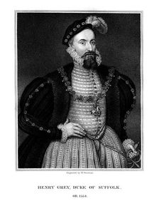 Henry Grey, 1st Duke of Suffolk, English nobleman, (1826).Artist: W Freeman