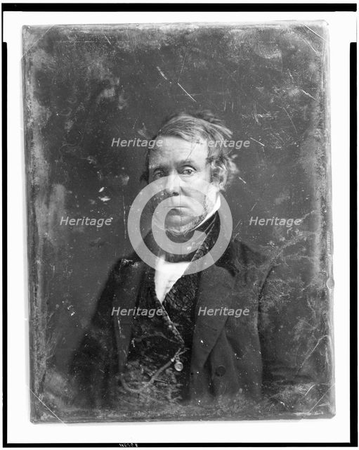 Henry Grinnell, head-and-shoulders portrait, three-quarters to the left, between 1844 and 1860. Creator: Mathew Brady.