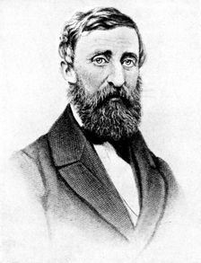 Henry David Thoreau, American nature writer 1923.Artist: Rischgitz Collection