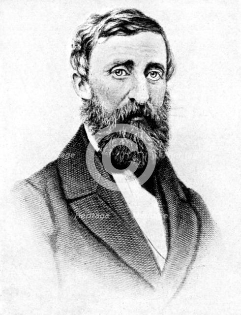 'Henry David Thoreau, American nature writer', 1923.Artist: Rischgitz Collection