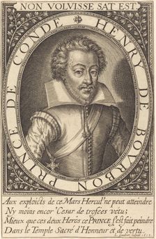 Henry de Bourbon, Prince de Conde, 1613. Creator: Leonard Gaultier