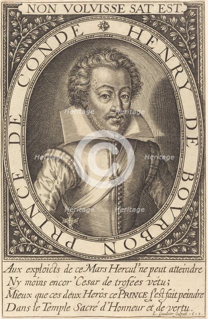 Henry de Bourbon, Prince de Conde, 1613. Creator: Leonard Gaultier.