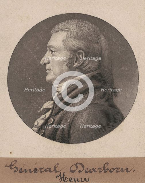 Henry Dearborn, 1805. Creator: Charles Balthazar Julien Févret de Saint-Mémin.