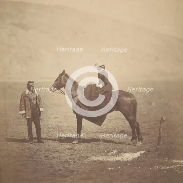 Henry Duberly and Mrs. Duberly, 1855. Creator: Roger Fenton.