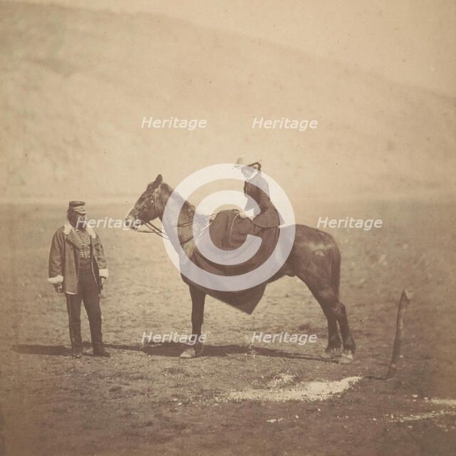 Henry Duberly and Mrs. Duberly, 1855. Creator: Roger Fenton.