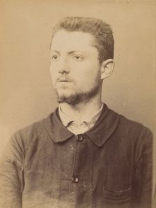Henry. émile. (auteur de l'attentat de l'Hotel St-Lazare) , 1890-94. Creator: Alphonse Bertillon