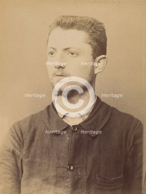 Henry. émile. (auteur de l'attentat de l'Hotel St-Lazare) , 1890-94. Creator: Alphonse Bertillon.