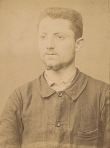 Henry. émile. (auteur de l'attentat de l'Hotel St-Lazare), 1890-94. Creator: Alphonse Bertillon