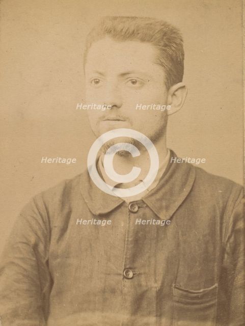 Henry. émile. (auteur de l'attentat de l'Hotel St-Lazare), 1890-94. Creator: Alphonse Bertillon.