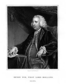 Henry Fox, 1st Baron Holland, Whig statesman, (1832).Artist: H Robinson