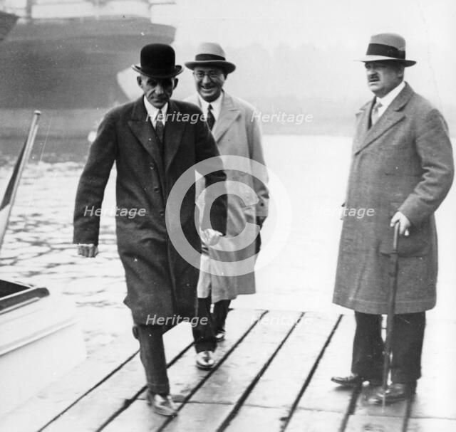 Henry Ford visiting Dagenham, Essex, c1930. Artist: Unknown