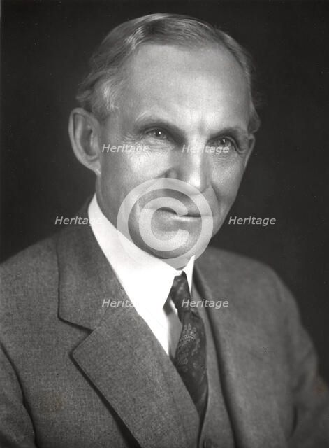 Henry Ford, American engineer and automobile manufacturer, c1910-c1930. Artist: Unknown