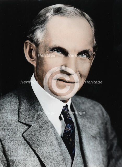Henry Ford, American engineer and automobile manufacturer, c1910-c1930. Artist: Unknown