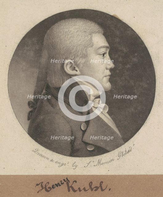 Henry Kuhl, 1802. Creator: Charles Balthazar Julien Févret de Saint-Mémin.