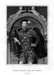 Henry Howard, Earl of Surrey, English aristocrat and poet, (1829).Artist: William Thomas Fry