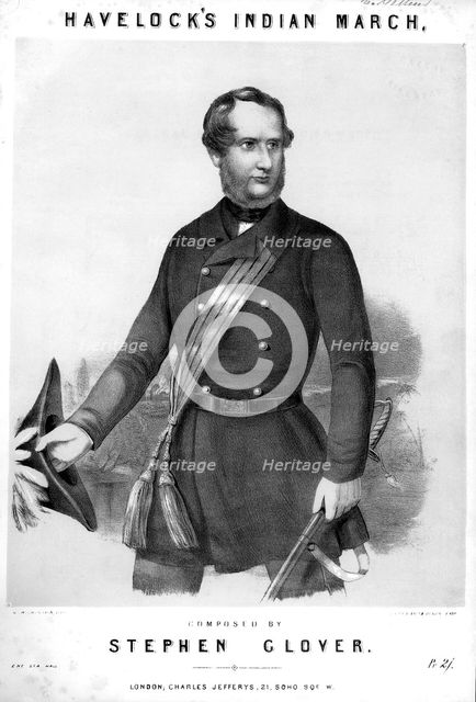 Henry Havelock, British soldier, c1857. Artist: Unknown