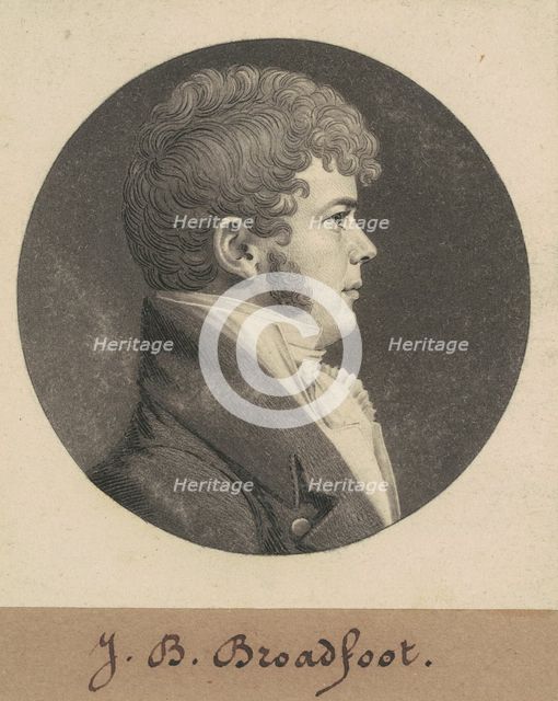 Henry Hall, 1808-1809. Creator: Charles Balthazar Julien Févret de Saint-Mémin.