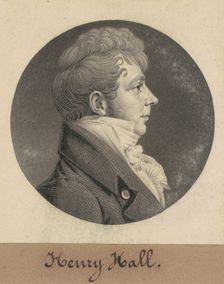 Henry Hall, 1808-1809. Creator: Charles Balthazar Julien Févret de Saint-Mémin