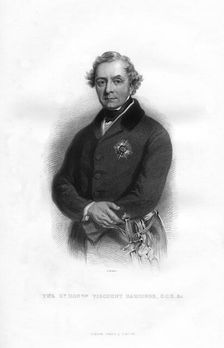 Henry Hardinge, 1st Viscount Hardinge, British soldier and Governor-General of India, 19th century.Artist: G S Stodart