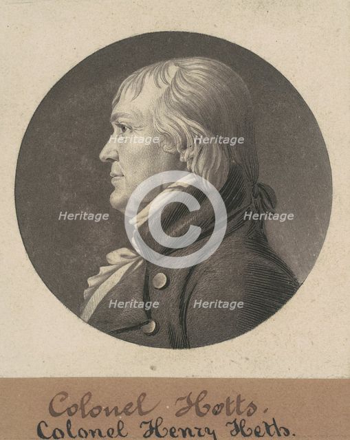 Henry Heth, 1805. Creator: Charles Balthazar Julien Févret de Saint-Mémin.