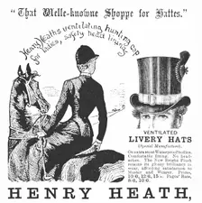 Henry Heath, "That Welle-knowne Shoppe for Hattes", 1884. Creator: Unknown