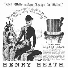 Henry Heath, "That Welle-knowne Shoppe for Hattes", 1884. Creator: Unknown