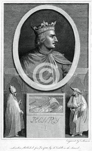 Henry I, King of England, (1788).Artist: Charles Sherwin
