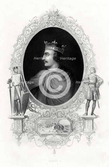 Henry I, King of England, 1860. Artist: Unknown