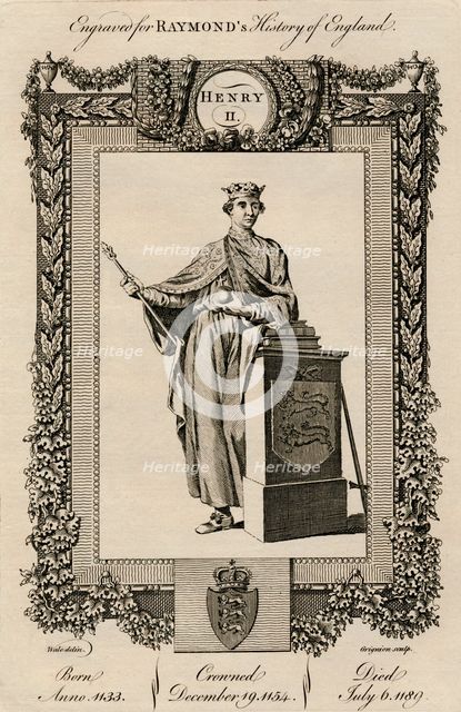 'Henry II', (1133-1189), c1787. Artist: Unknown.
