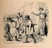 Henry II. dismissing the Foreign Barons c1860, (c1860). Artist: John Leech