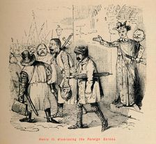 Henry II. dismissing the Foreign Barons c1860, (c1860). Artist: John Leech