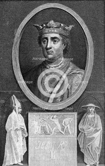Henry II, King of England, 1788.Artist: Charles Sherwin