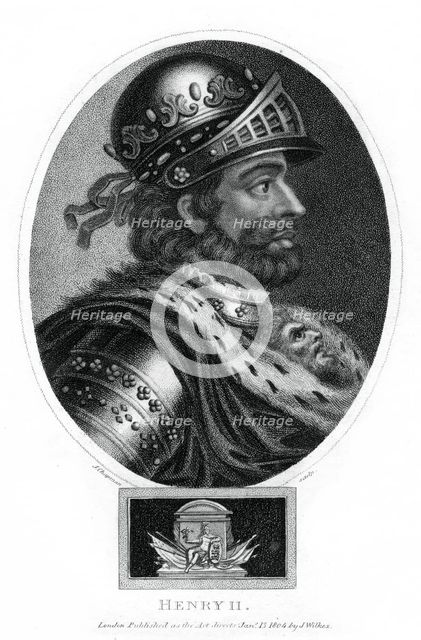 Henry II, King of England, (1804).Artist: J Chapman