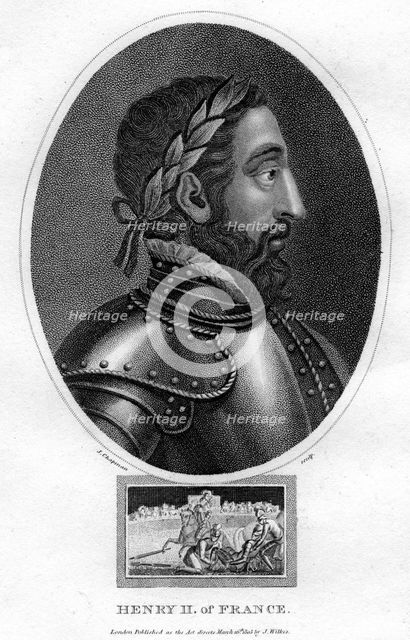Henry II, King of France, (1805).Artist: J Chapman