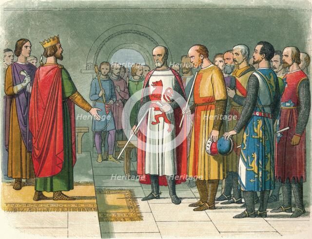 'Henry III and his Parliament', 1258 (1864). Artist: James William Edmund Doyle.