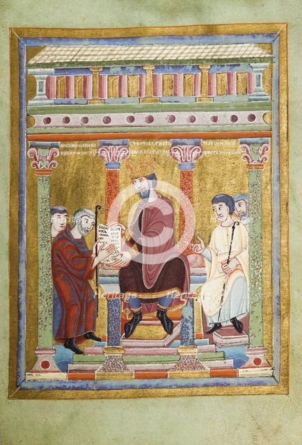Henry III, Holy Roman Emperor (Evangelarium for Henry III), 1039–1043. Artist: Anonymous  