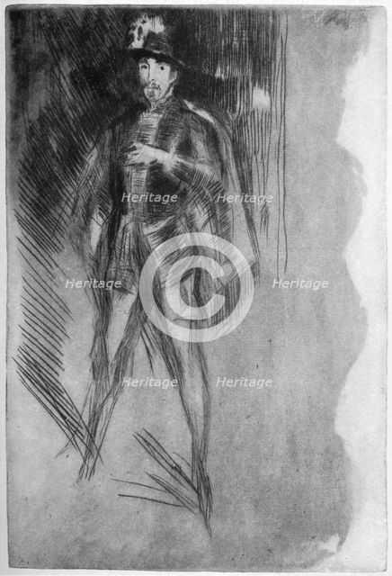 Henry Irving (1838-1905) as Philip of Spain, 19th century (1904).Artist: James Abbott McNeill Whistler