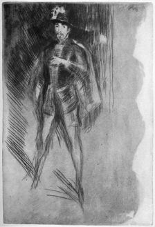 Henry Irving (1838-1905) as Philip of Spain, 19th century (1904).Artist: James Abbott McNeill Whistler
