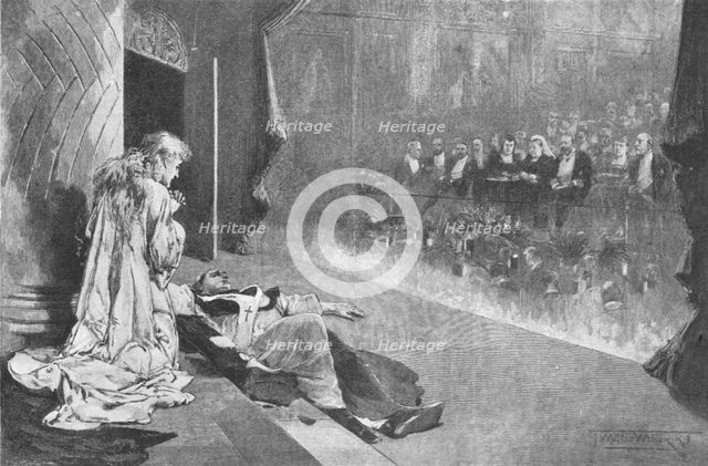 'Henry Irving and Ellen Terry in Tennyson's "Becket" at Windsor Castle', 1893, (1901).  Creator: J Walter Wilson.