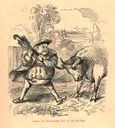 Henry is determined not to be bullied 1897. Creator: John Leech