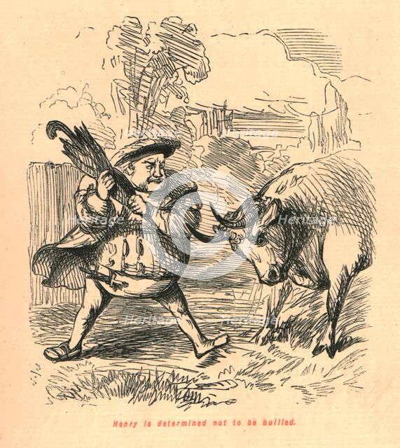 'Henry is determined not to be bullied', 1897. Creator: John Leech.