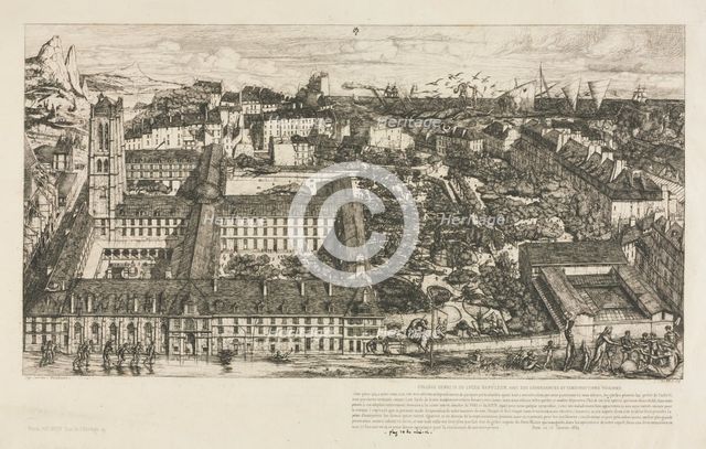 Henry IV College, 1863-1864. Creator: Charles Meryon (French, 1821-1868).