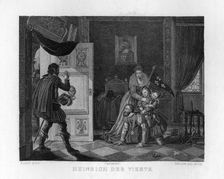 Henry IV and his children c1833 Artist: Edouard Schuler