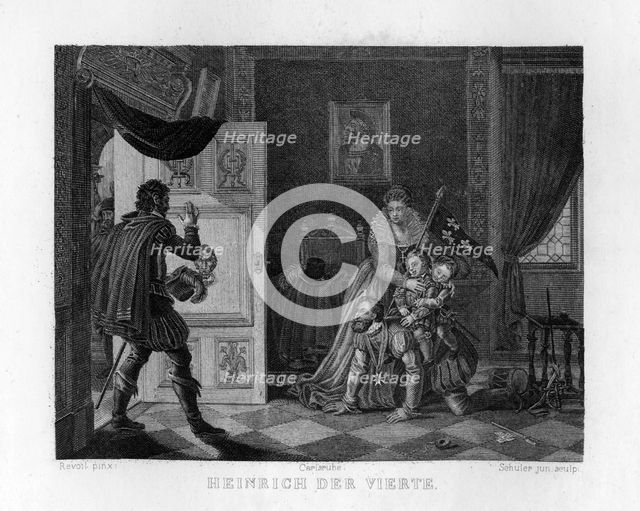 'Henry IV and his children', c1833 Creator: Edouard Schuler.