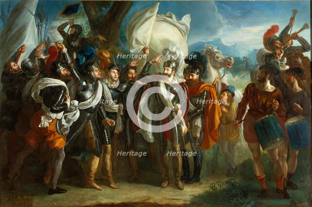 Henry IV at the Battle of Ivry. Creator: Hardivillier, Charles Achille, d' (1795-after 1835).