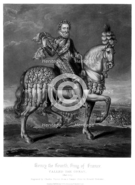 Henry IV, King of France, (1816).Artist: Charles Turner